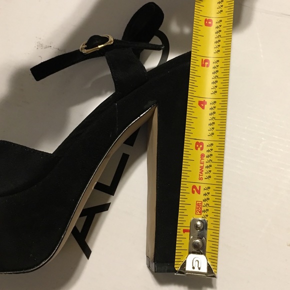ALDO Hilger black platform block heels - Picture 8 of 9